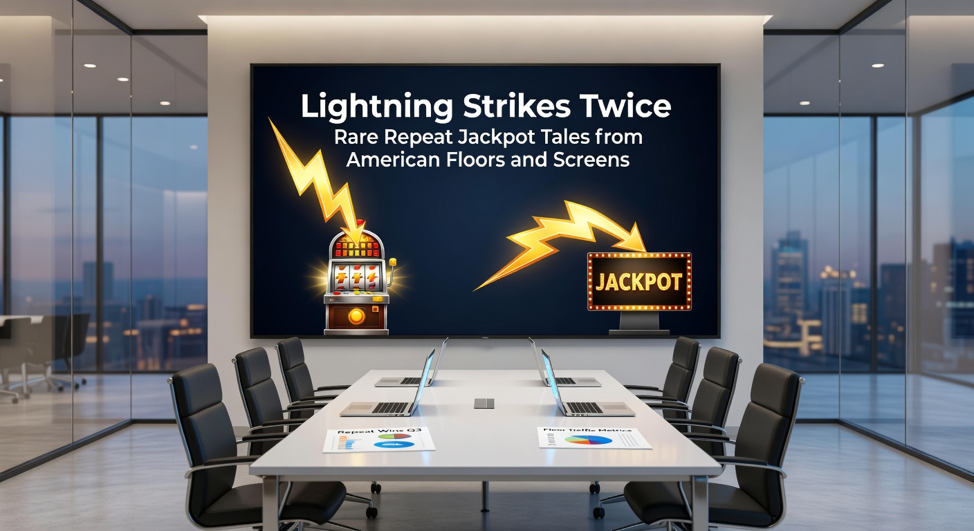 Glowing computer screen displaying a massive online slot jackpot win notification, with casino app interface and celebratory graphics